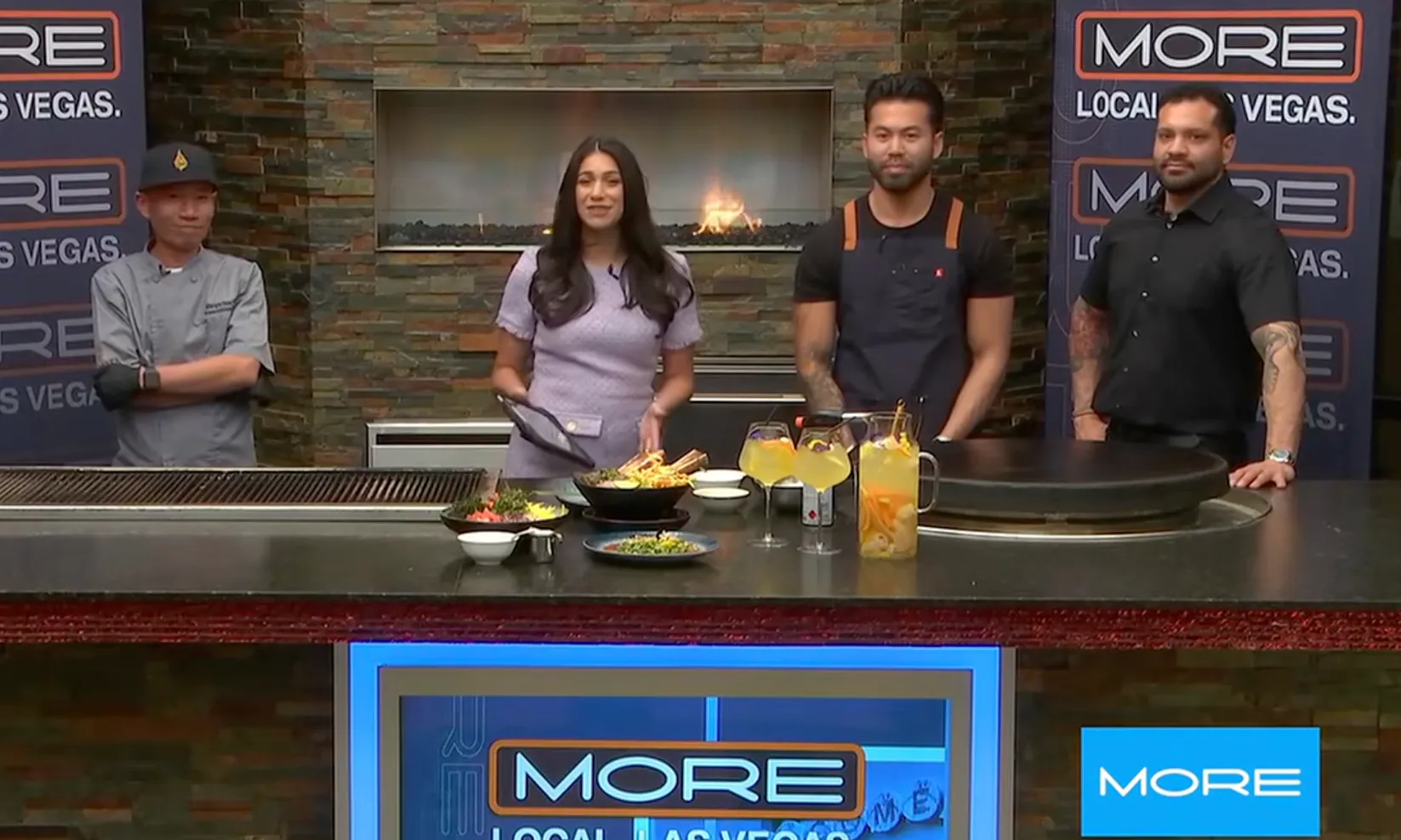 Misonori partners cooking on the Fox 5 More Local Las Vegas set